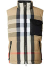 Reversible Check Nylon Padding Vest Archive Beige - BURBERRY - BALAAN 2