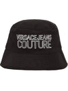 Jean Couture Logo Embro Cotton Bucket Hat Bucket Hat Women Black - VERSACE - BALAAN 1