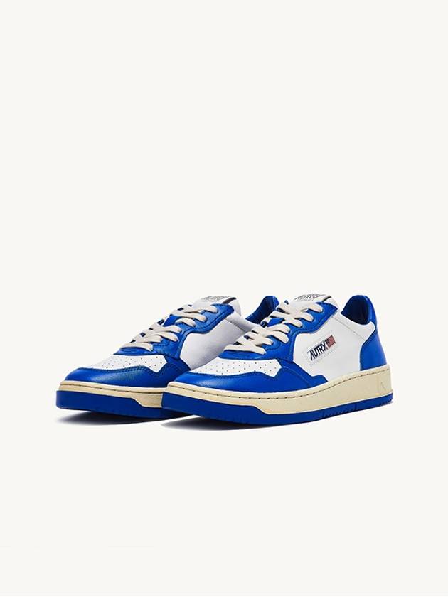 Men's Medalist Low Leather Sneakers Blue - AUTRY - BALAAN 3