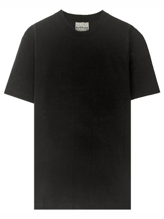 Crew Neck Slim Fit Short Sleeve T-Shirt Black - ACNE STUDIOS - BALAAN 2