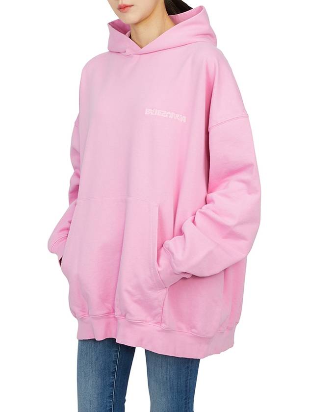 Logo Print Hoodie Pink - BALENCIAGA - BALAAN 6