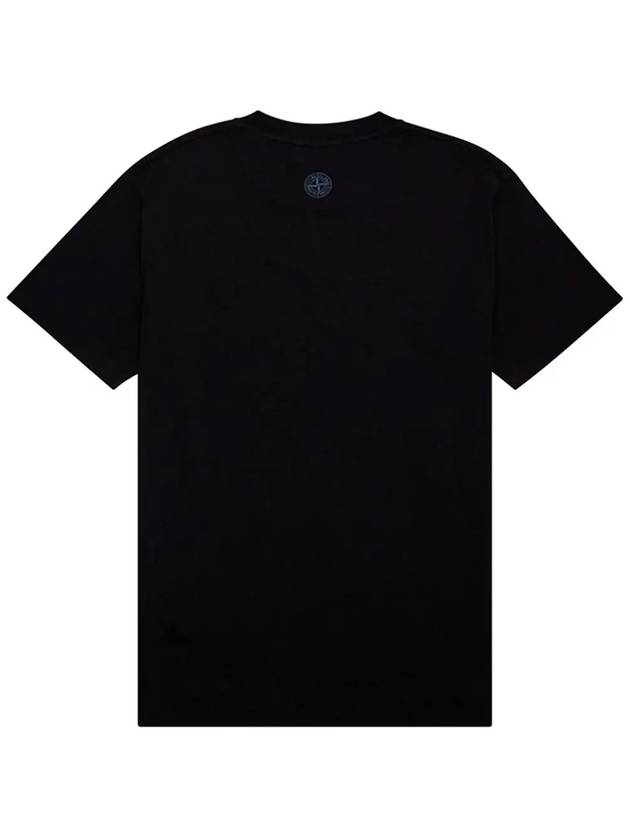 Logo Ink Short Sleeve T-Shirt Black - STONE ISLAND - BALAAN 4