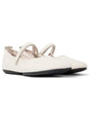 Right Leather Mary Jane Flat Shoes White - CAMPER - BALAAN 2