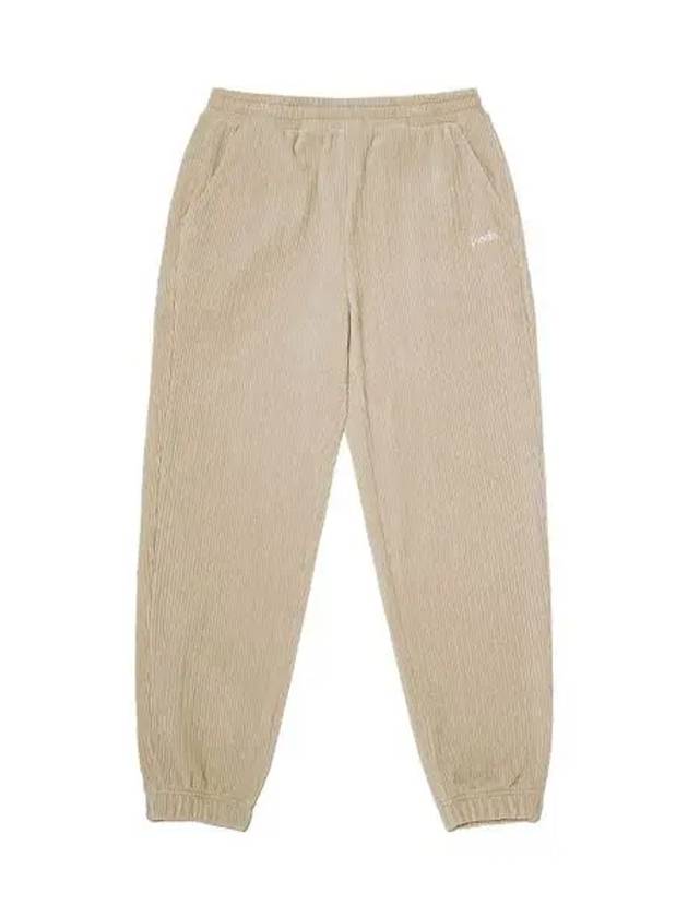 KODAK Cinekodak Corduroy Regular Fit Jogger Pants BEIGE - KODO - BALAAN 1