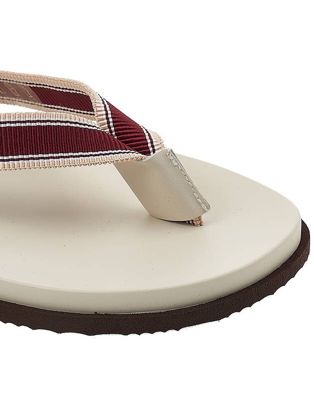 striped strap flip flops MZUNAVH315CGG53 - BRUNELLO CUCINELLI - BALAAN 10