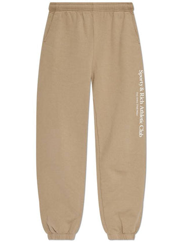 Sporty & Rich Sweatpants From The Wall Street Collection, Unisex, Brown - SPORTY & RICH - BALAAN 1