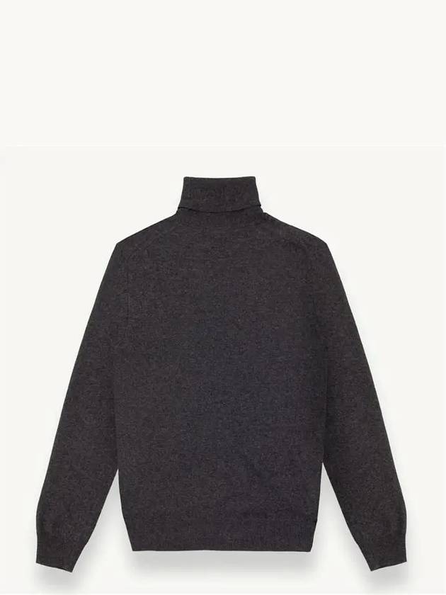 Le Cashmere Blend Turtleneck Sweater Dark Gray - COLMAR - BALAAN 2