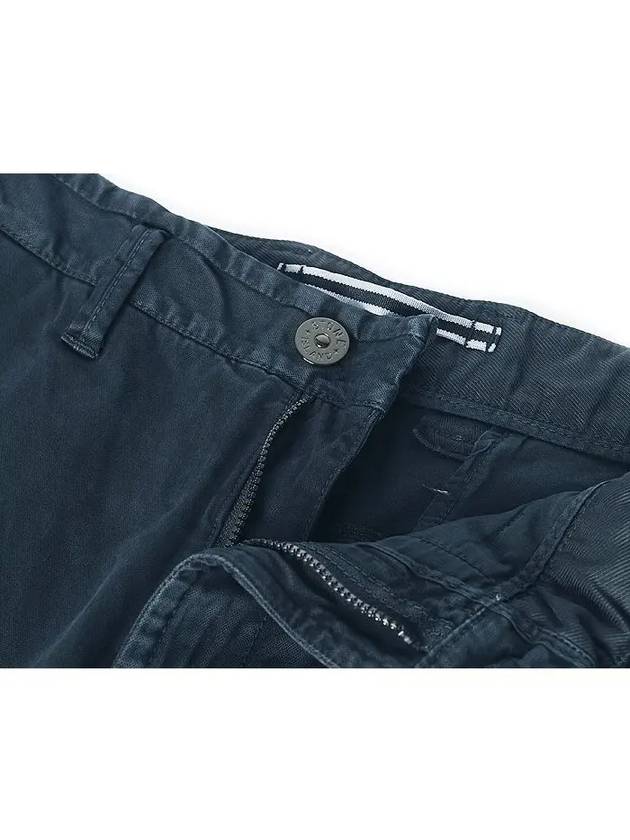 Wappen Patch Cargo Straight Pants Navy - STONE ISLAND - BALAAN 4