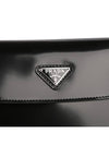 Cleo Brushed Flap Shoulder Bag Black - PRADA - BALAAN 8