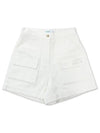 Fleece Twill Pocket Shorts Peach brushed pocket shortsIVORY - MONBIRDIE GOLF - BALAAN 1