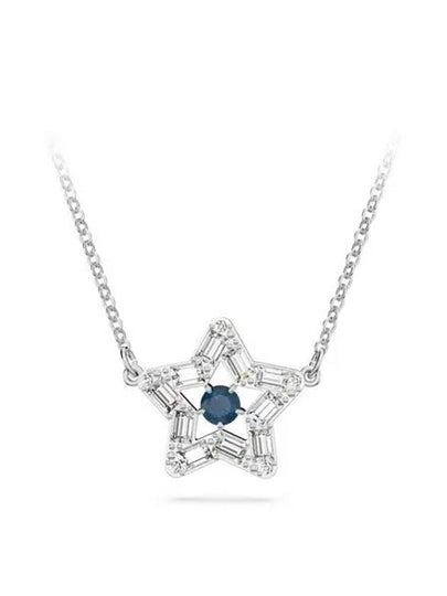 Stella Star Pendant Necklace Blue Silver - SWAROVSKI - BALAAN 2