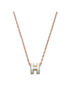 Mini Pop H Pendant Rose Gold & Vert Fizz - HERMES - BALAAN 1