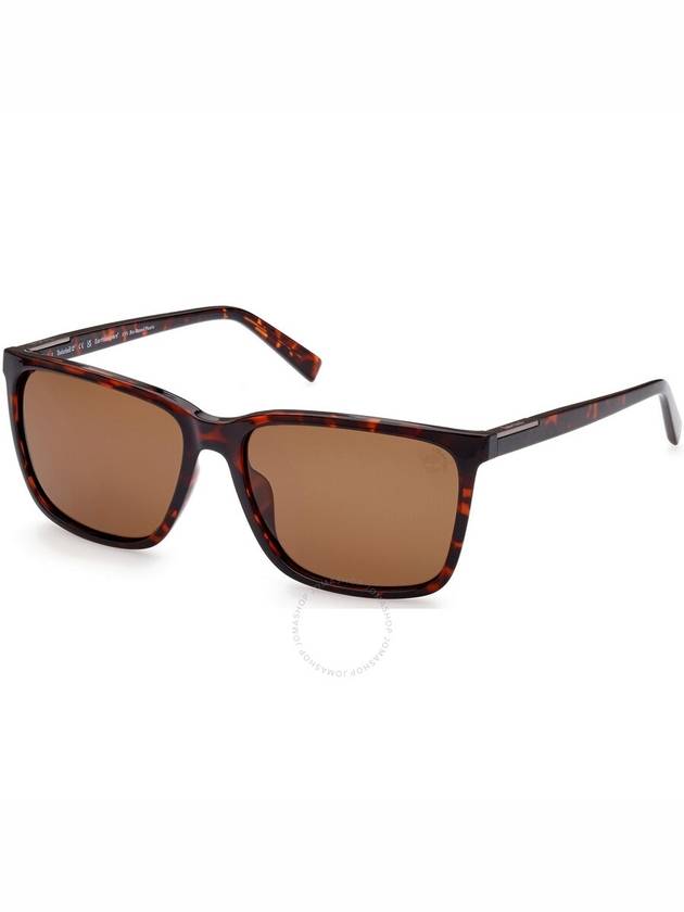 Timberland Polarized Brown Rectangular Men's Sunglasses TB9280-H 52H 59 - TIMBERLAND - BALAAN 1