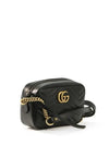 GG Marmont Zip Top Matelasse Mini Cross Bag Black - GUCCI - BALAAN 3