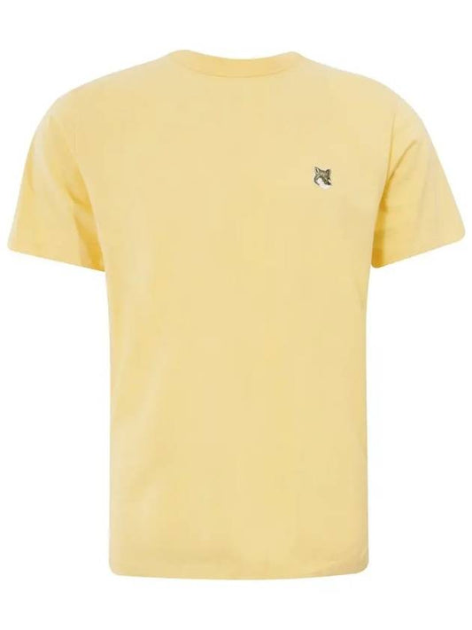 Grey Fox Head Patch Classic Short Sleeve T-Shirt Pale Orange - MAISON KITSUNE - BALAAN 2