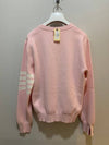 4 Bar Armband Milano Stitch Knit Top Light Pink - THOM BROWNE - BALAAN 4