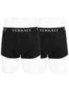 Waist Logo Band Briefs 2 Pack Black - VERSACE - BALAAN 2