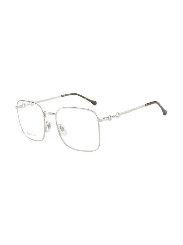 Eyewear Square Metal Glasses Silver - GUCCI - BALAAN 4