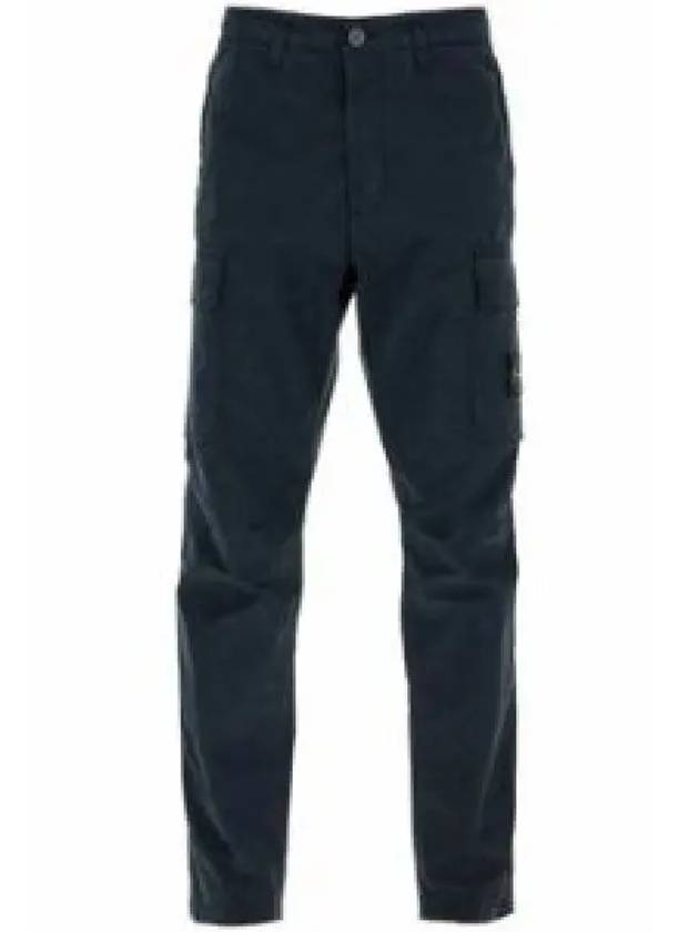 Supima Cotton Twill Stretch TC Straight Pants Navy - STONE ISLAND - BALAAN 2