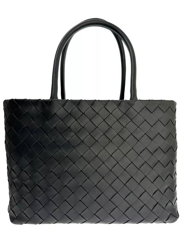 Intrecciato Lambskin Tote Bag Black - BOTTEGA VENETA - BALAAN 2