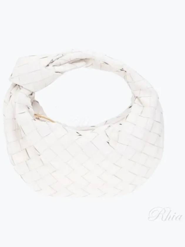 Jodie Intrecciato Small Tote Bag White - BOTTEGA VENETA - BALAAN 2