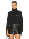 Stitch Unfinished Cut Wool Turtleneck Black - MARNI - BALAAN 2