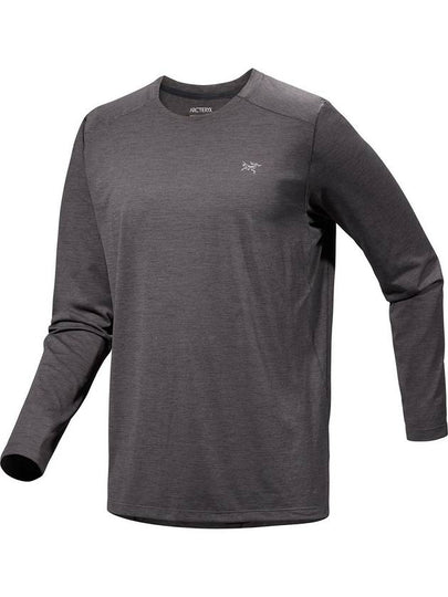 Cormac Crew Neck Long Sleeve T-Shirt Black Heather - ARC'TERYX - BALAAN 2