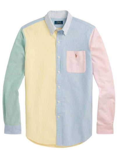 Oxford Color Block Shirt 710928919001 - POLO RALPH LAUREN - BALAAN 2