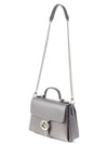 GG Interlocking Chain Small Top Handle Shoulder Bag Grey - GUCCI - BALAAN 4