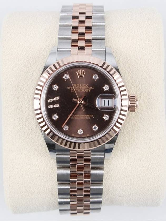 Rolex Datejust Combi Choco Board 10P Star Diamond 21 Years - ROLEX - BALAAN 1