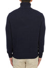 Heart Logo Cashmere Turtleneck Navy - AMI - BALAAN 5