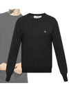 ORB Logo Cashmere Cotton Knit Top Black - VIVIENNE WESTWOOD - BALAAN 2