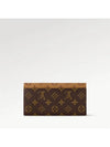 Emilie Monogram Reverse Canvas Long Wallet Brown - LOUIS VUITTON - BALAAN 5