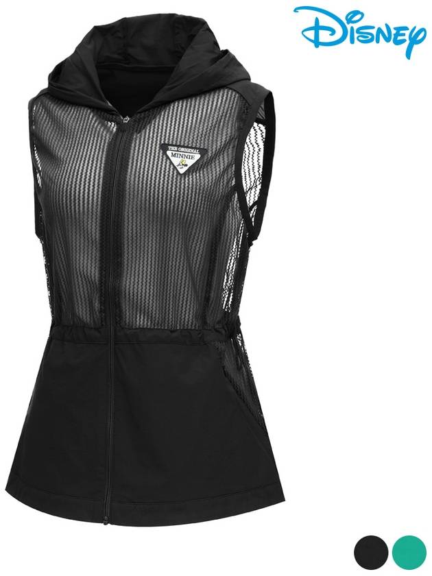 hooded full zip-up mesh woven vest vest DN2LJV030 - DISNEY GOLF - BALAAN 2