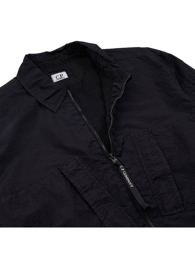 Taylon L Zipped Long Sleeve Shirt Black - CP COMPANY - BALAAN 11