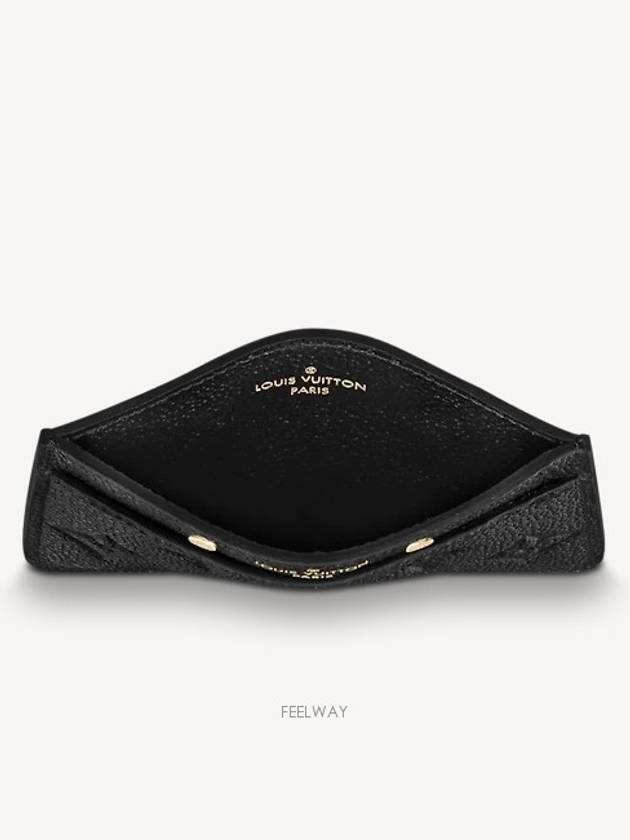 Monogram Empreinte Card Wallet Black - LOUIS VUITTON - BALAAN 3