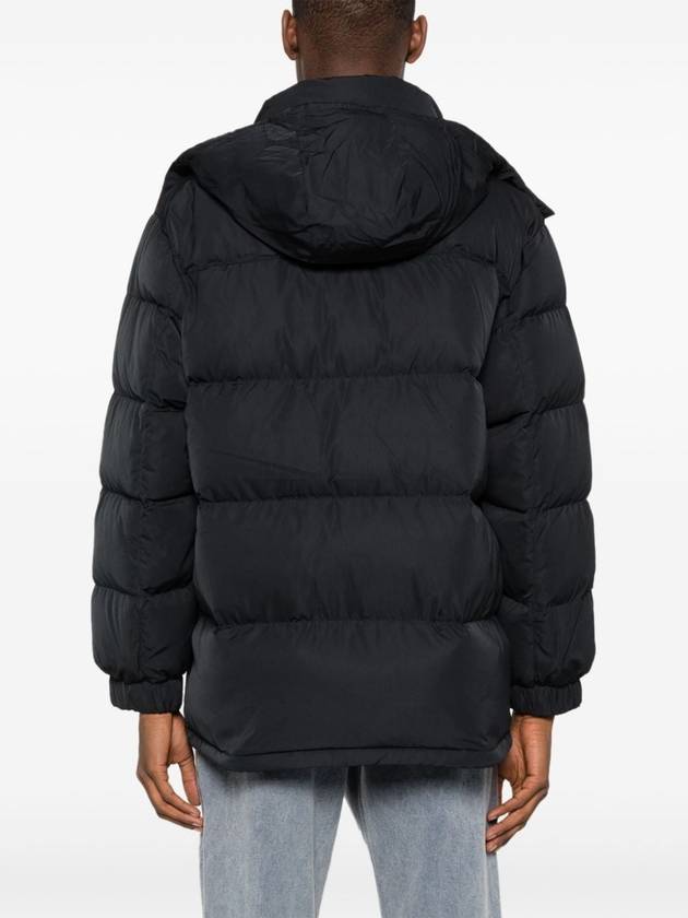 Puffer Bold Fox Head Patch Nylon Hood Padding Black - MAISON KITSUNE - BALAAN 5