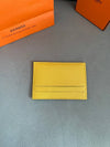 Citizen Twill Card Wallet Yellow - HERMES - BALAAN 6