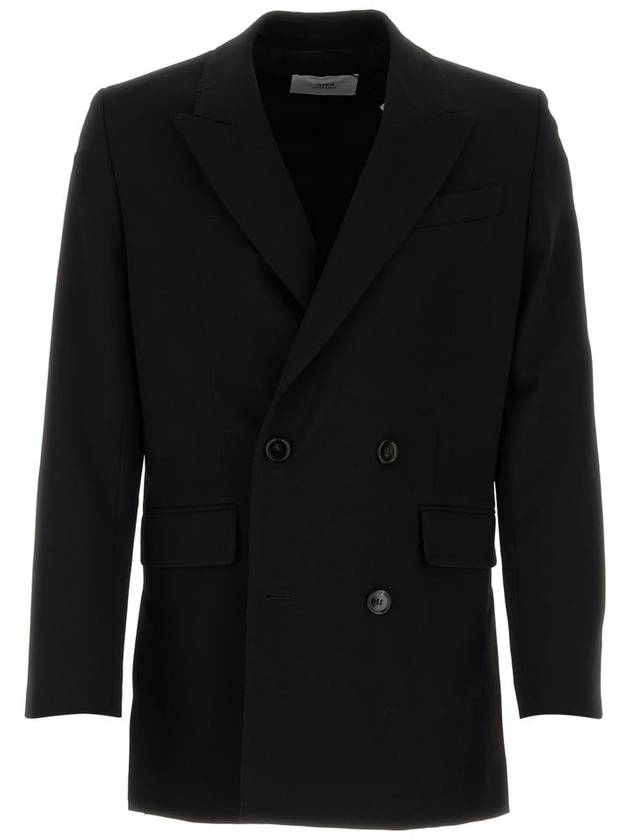 double breasted virgin wool blazer HBV313WV0039001 - AMI - BALAAN 2