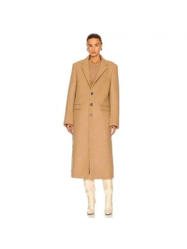 WARDROBE NYC Single breasted wool coat W4002R01 CAMEL - ETC - BALAAN 2