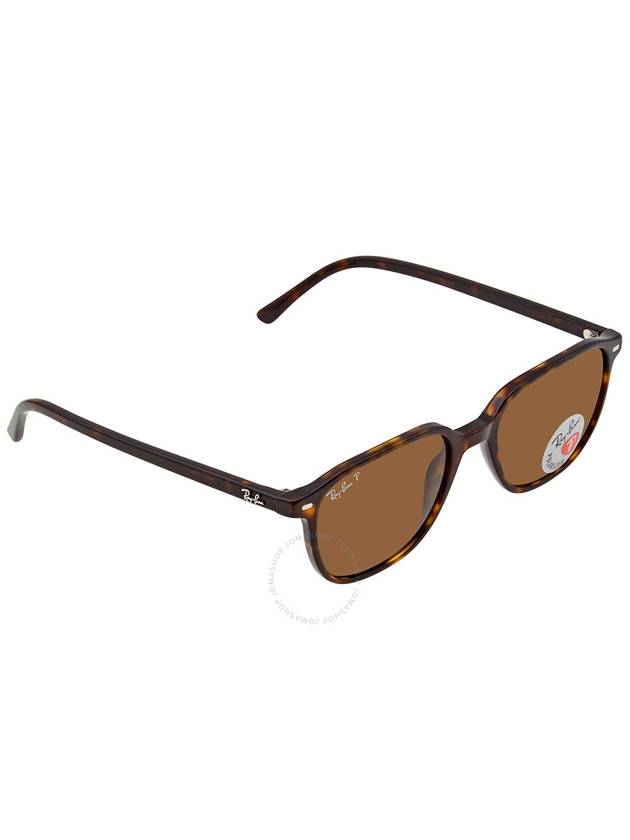 Ray Ban Leonard Polarized Brown Square Unisex Sunglasses RB2193 902/57 51 - RAY-BAN - BALAAN 1