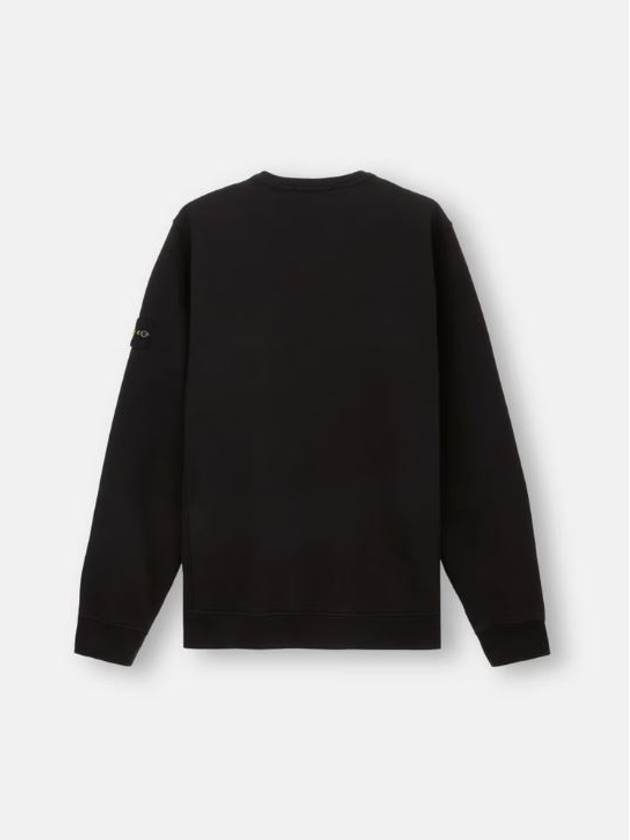 Wappen Patch Crew Neck Cotton Sweatshirt Black - STONE ISLAND - BALAAN 5