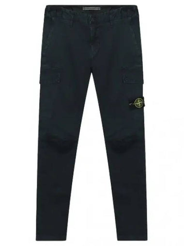 Broken twill stretch cotton cargo pants - STONE ISLAND - BALAAN 1