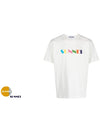 Big logo sprayed tshirt white MRTWXJER066 7433 - SUNNEI - BALAAN 2