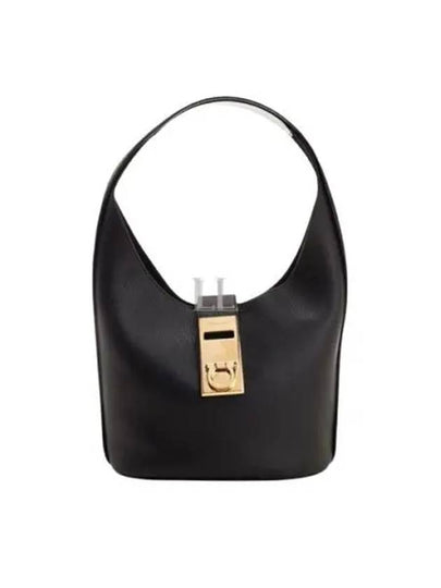 Buckle Hobo Shoulder Bag Black - SALVATORE FERRAGAMO - BALAAN 2