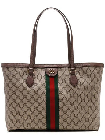 Ophidia GG Medium Tote Bag Beige - GUCCI - BALAAN 1