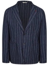 Men's Linen Striped Jacket MMJAM5T34 771 - AT.P.CO - BALAAN 7