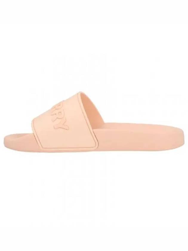 Women's Embossed Logo Slippers Peach Pink - BURBERRY - BALAAN 2