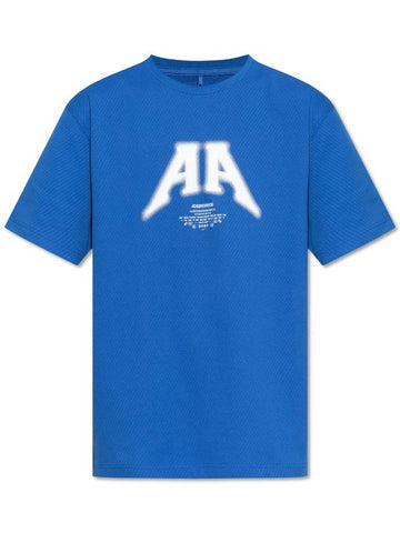 Ader Error T-shirt With Logo, Unisex, Blue - ADER ERROR - BALAAN 1