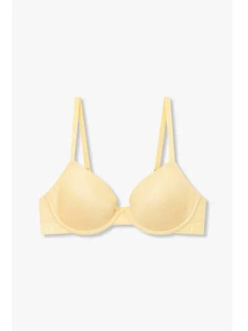 UNDERWEAR Women s Embroidered Logo Banding Contour Bra Yellow - EMPORIO ARMANI - BALAAN 1